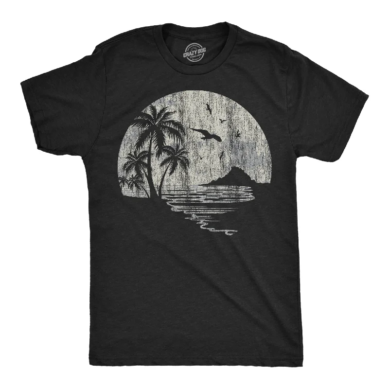 Moon Beach Men's T Shirt