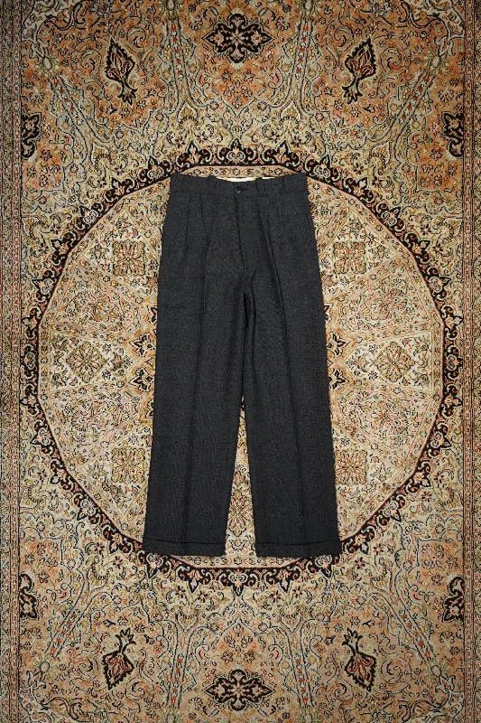 Taiga Takahashi WORK TROUSERS (MELANGE CHARCOAL)