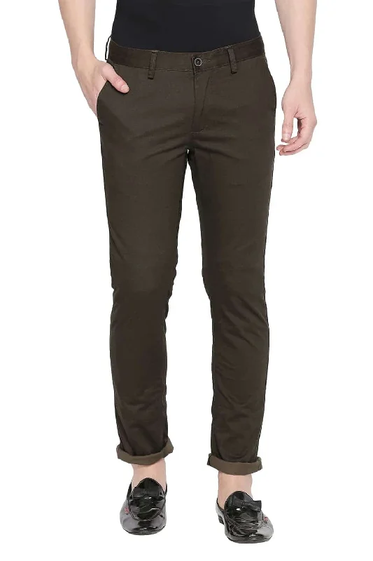 Tapered Fit Printed Stretch Trouser