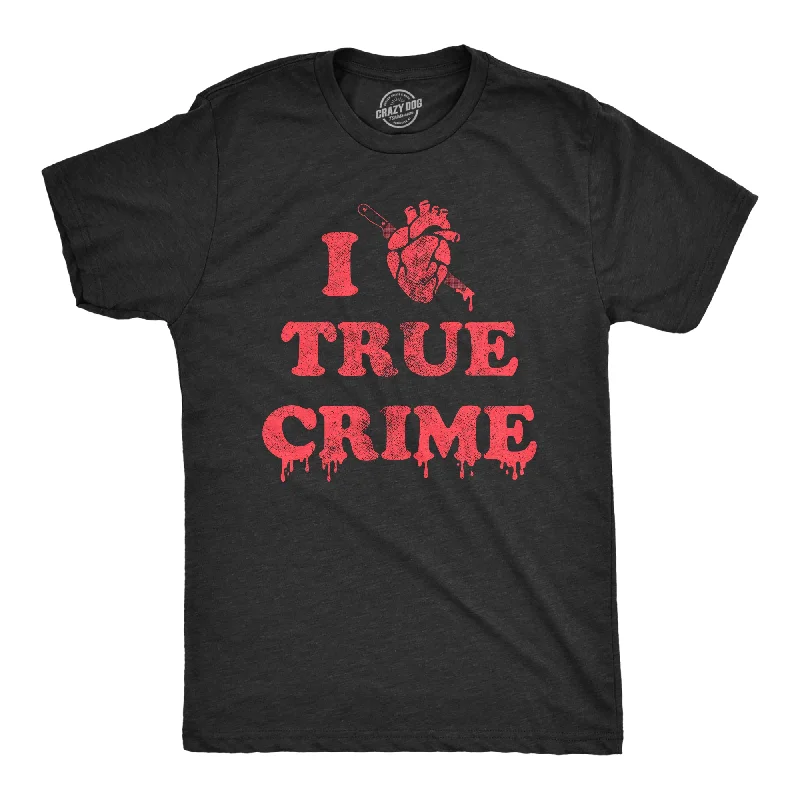 I Heart True Crime Men's T Shirt