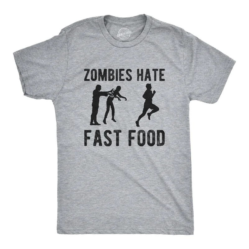 Zombies Hate Fast Food Men's T Shirt