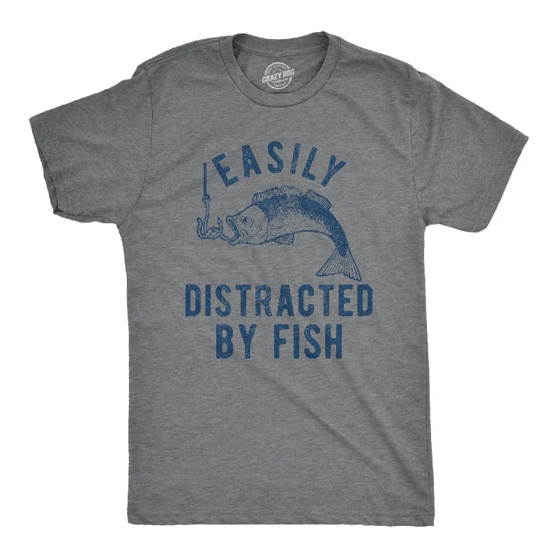 Easily Distracted By Fish Men's T Shirt