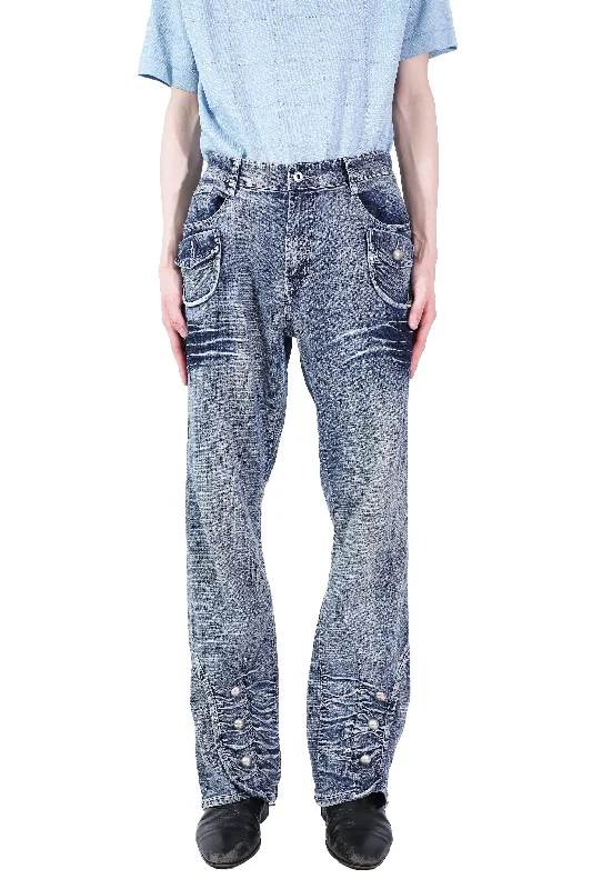 DENIM FLARE PANTS