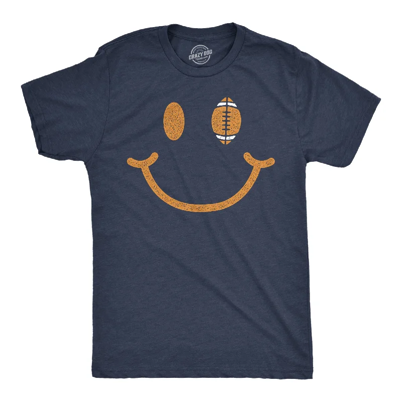 Football Smiling Face Men's T Shirt