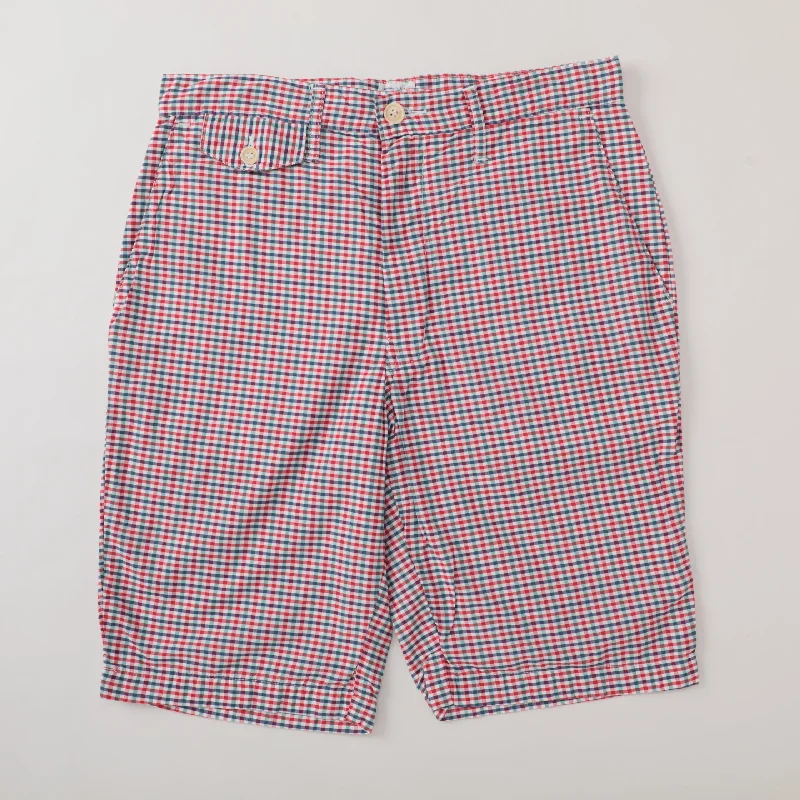 #1338S E-Z Shorts : broad cloth gingham check pts-085 "Dead Stock"