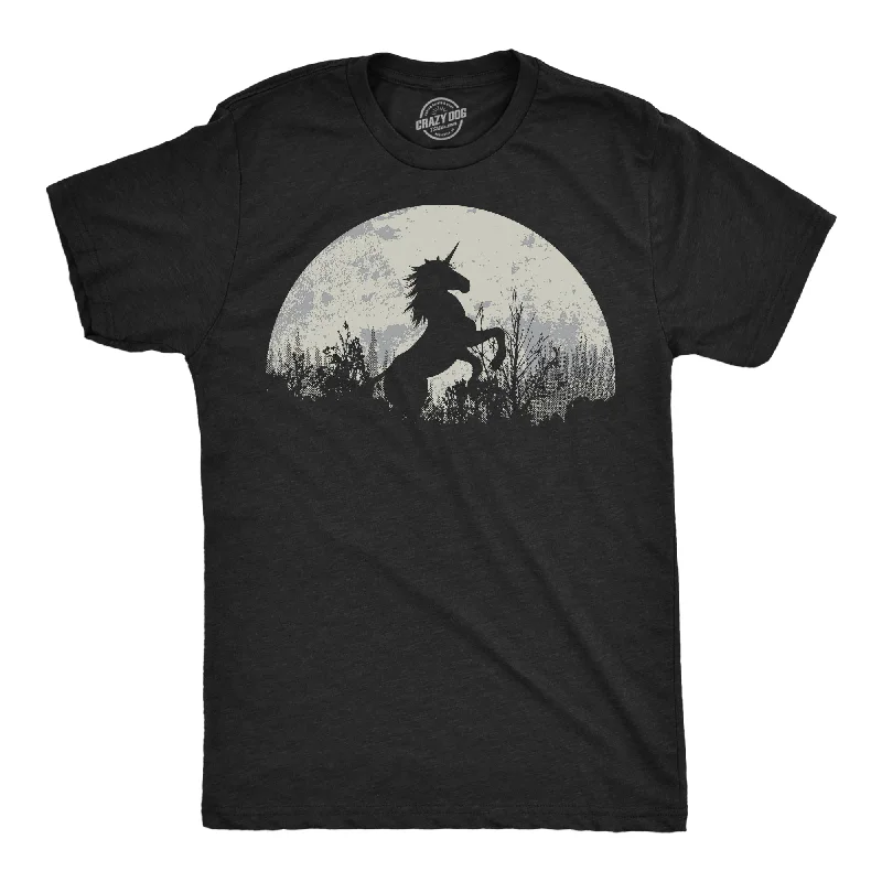 Moon Unicorn Men's T Shirt