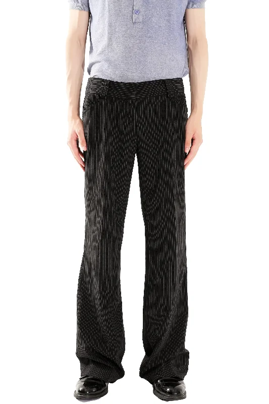 STRIPE FLARE TROUSERS