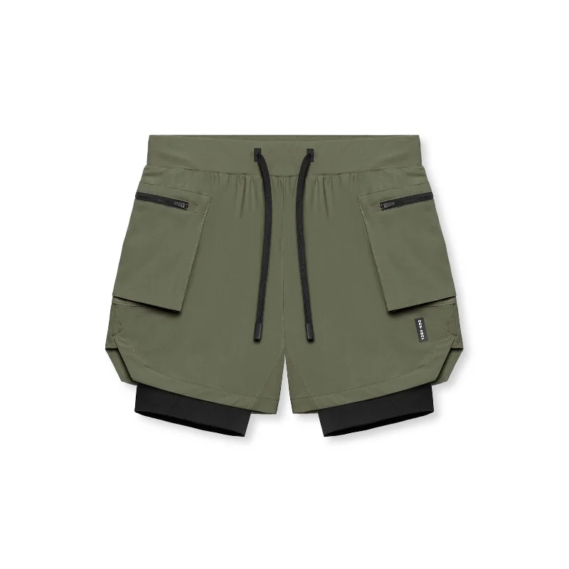 0651. Tetra-Lite® 5" Liner Cargo Short - Olive