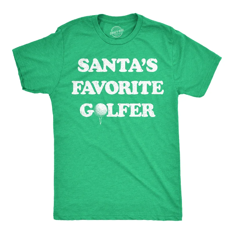 Santas Favorite Golfer Men's T Shirt