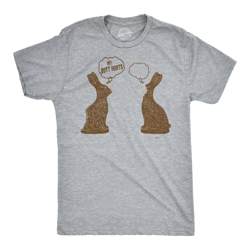 Faceless Chocolate Bunny Men's T Shirt