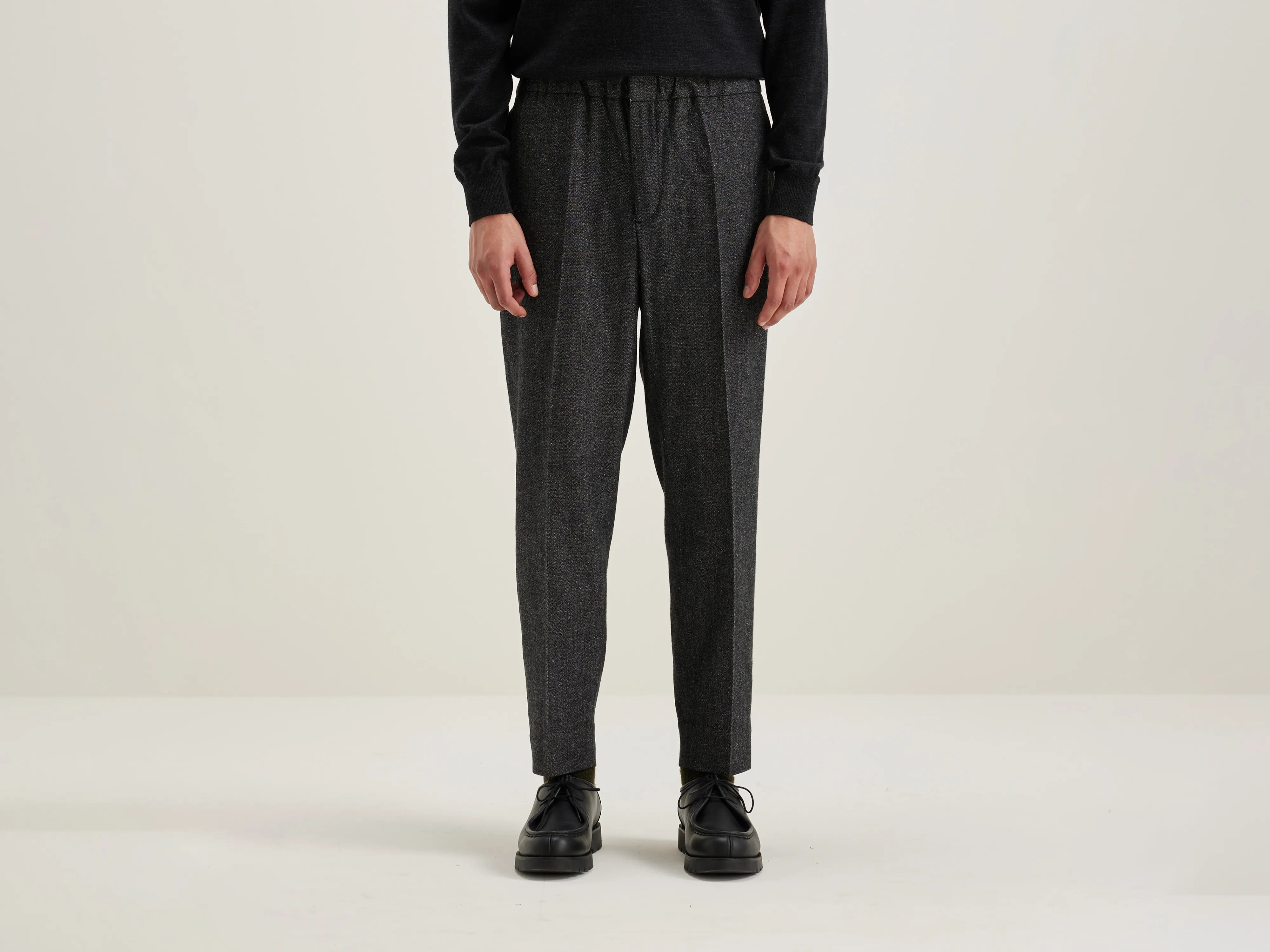 Stanford wide tapered trousers (242 / M / COMBO A)