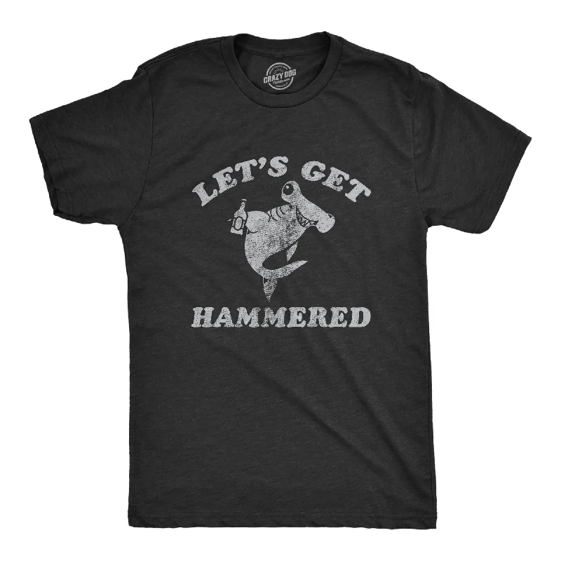 Lets Get Hammered Shark Men's T Shirt