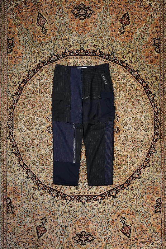 Children of the discordance DEAD STOCK WOOL PATCHWORK TROUSERS(NAVY)