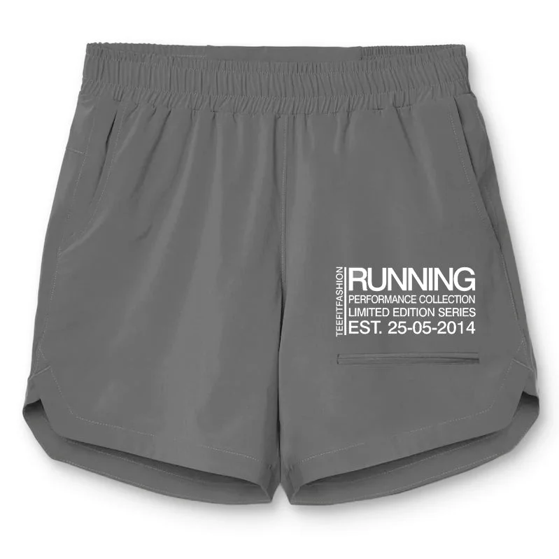 Tf-Grey Running Utility Shorts