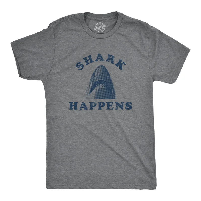 Shark Happens Men's T Shirt