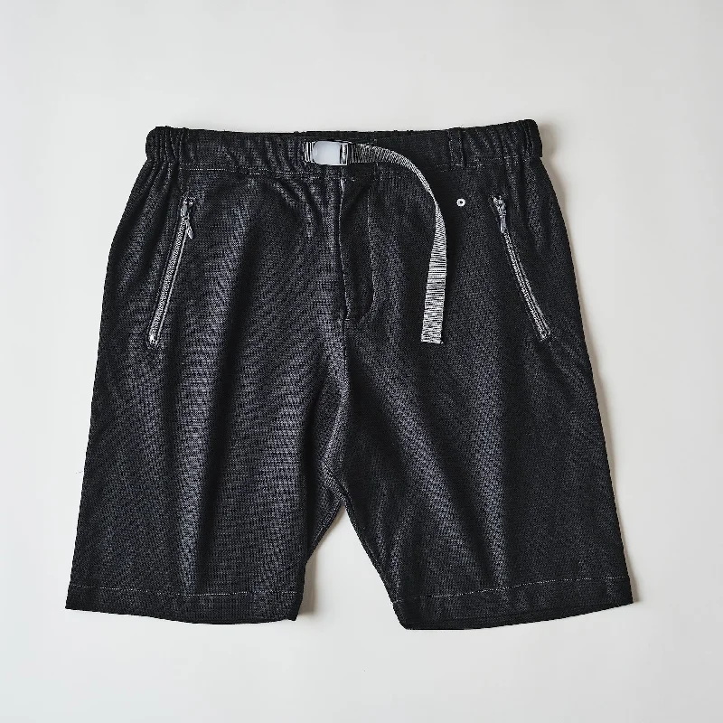 #3604-CMP E-Z Shorts : honeycomb pique charcoal mix