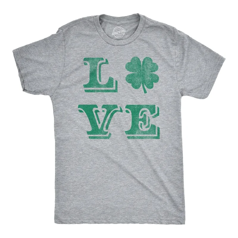 LOVE Lucky Clover Men's T Shirt