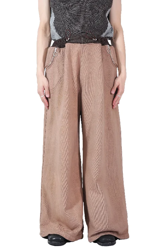 WIDE CUT JERSEY TROUSERS