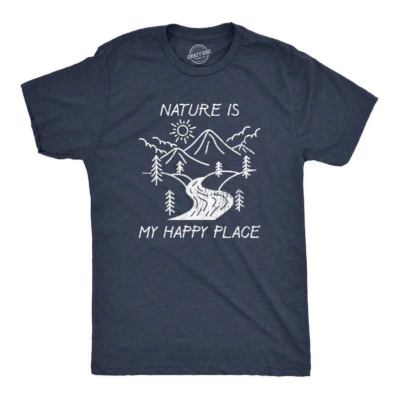 Nature Is My Happy Place Men's T Shirt