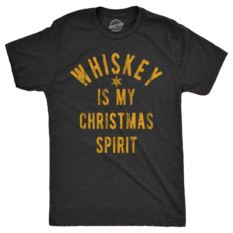 Whiskey Is My Christmas Spirit Men's T Shirt