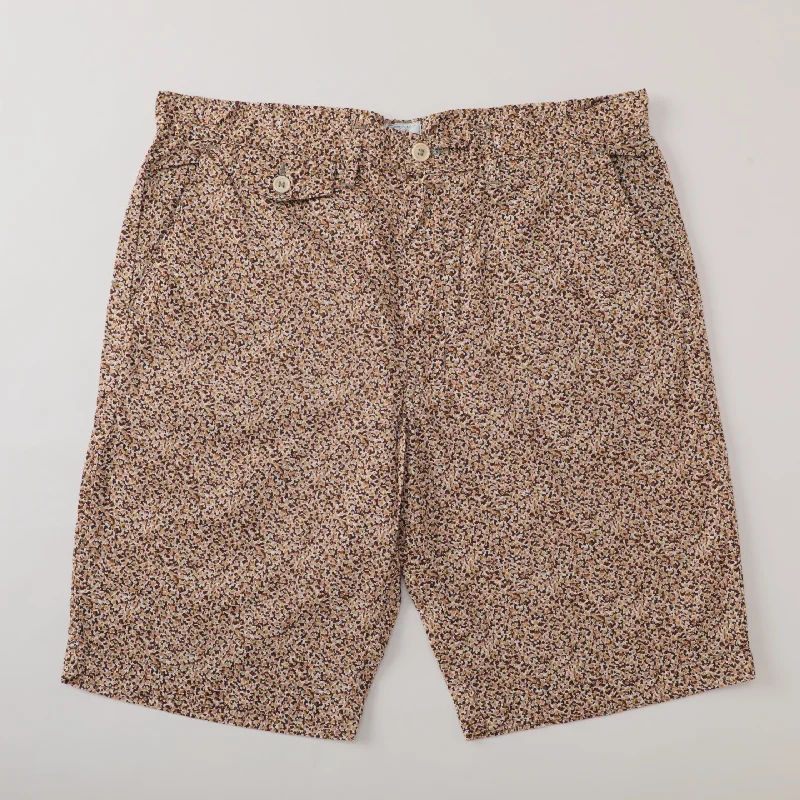 #1374S Menpolini Shorts : granny flower print pts-064 "Dead Stock"