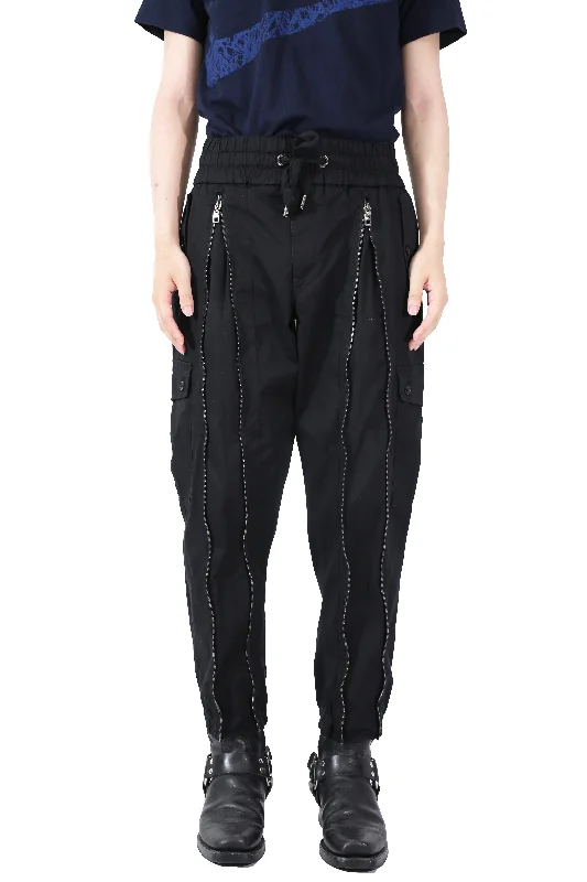 DOLCE & GABBANA FRONT ZIP CARGO PANTS