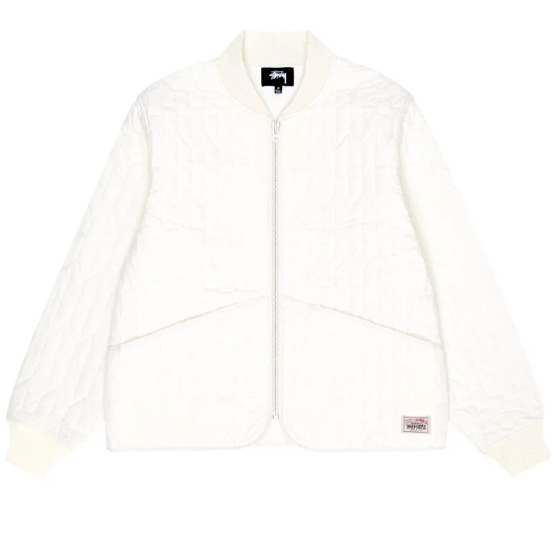 STÜSSY S QUILTED LINER JACKET // CREAM