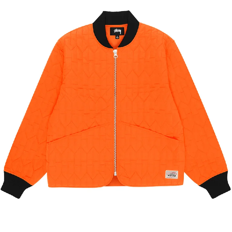 STÜSSY S QUILTED LINER JACKET // ORANGE