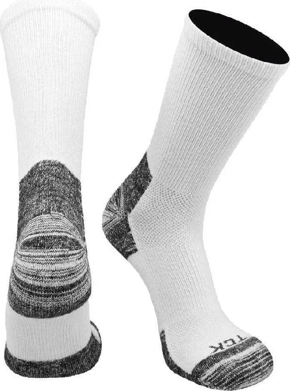 TCK Blister Resister Crew Socks - White