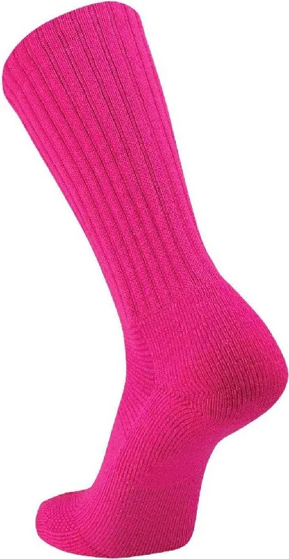 TCK Chase Crew Acrylic Socks - Hot Pink