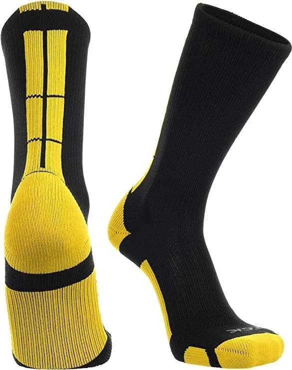 TCK Baseline 3.0 Athletic Crew Socks - Black Gold