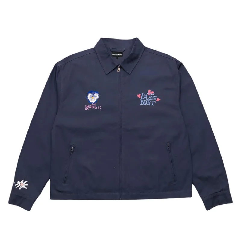 PASS~PORT SKATEBOARDS YOBBO WORKERS JACKET NAVY