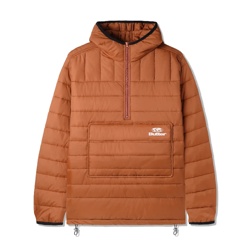 BUTTERGOODS ANORAK PUFFER JACKET RUST