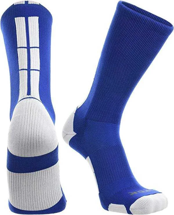 TCK Baseline 3.0 Athletic Crew Socks - Royal White