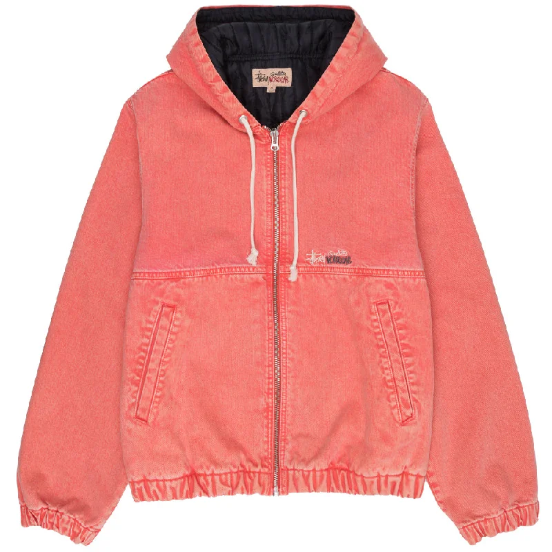 STÜSSY DOUBLE DYE WORK JACKET // FADED RED