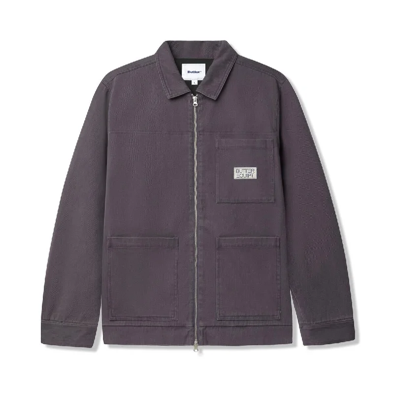 BUTTERGOODS WASHED ZIP UP JACKET DUSK