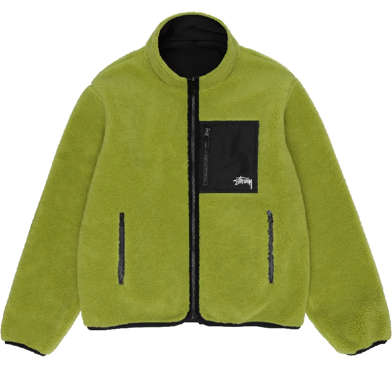 STÜSSY SHERPA REVERSIBLE JACKET // MOSS GREEN