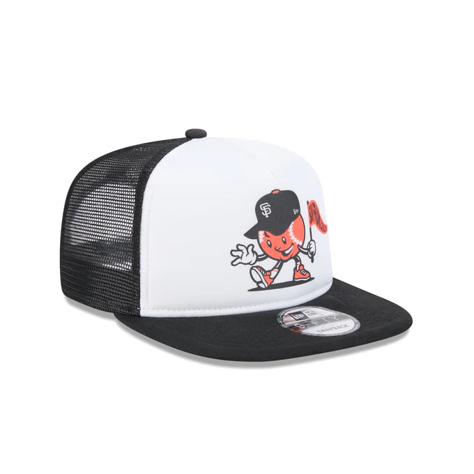 New Era San Francisco Giants Mascot Court Sport 9FIFTY A-Frame Trucker Hat