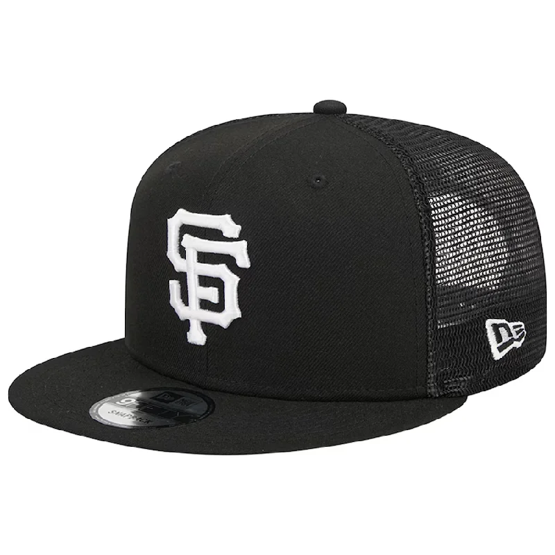 New Era San Francisco Giants Trucker 9FIFTY Snapback Hat-Black/White