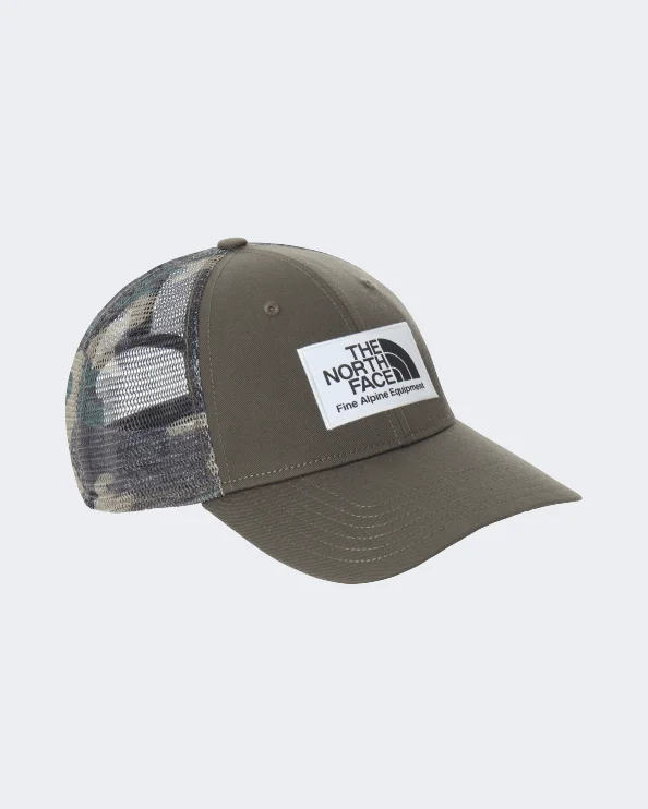 The North Face Deep Fit Mudder Trucker Unisex Lifestyle Cap Taupe Green